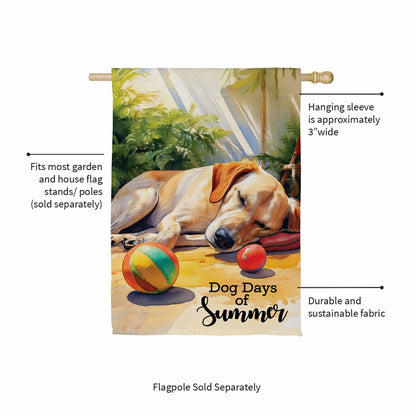 Dog Days of Summer Suede House Flag | Plow & Hearth