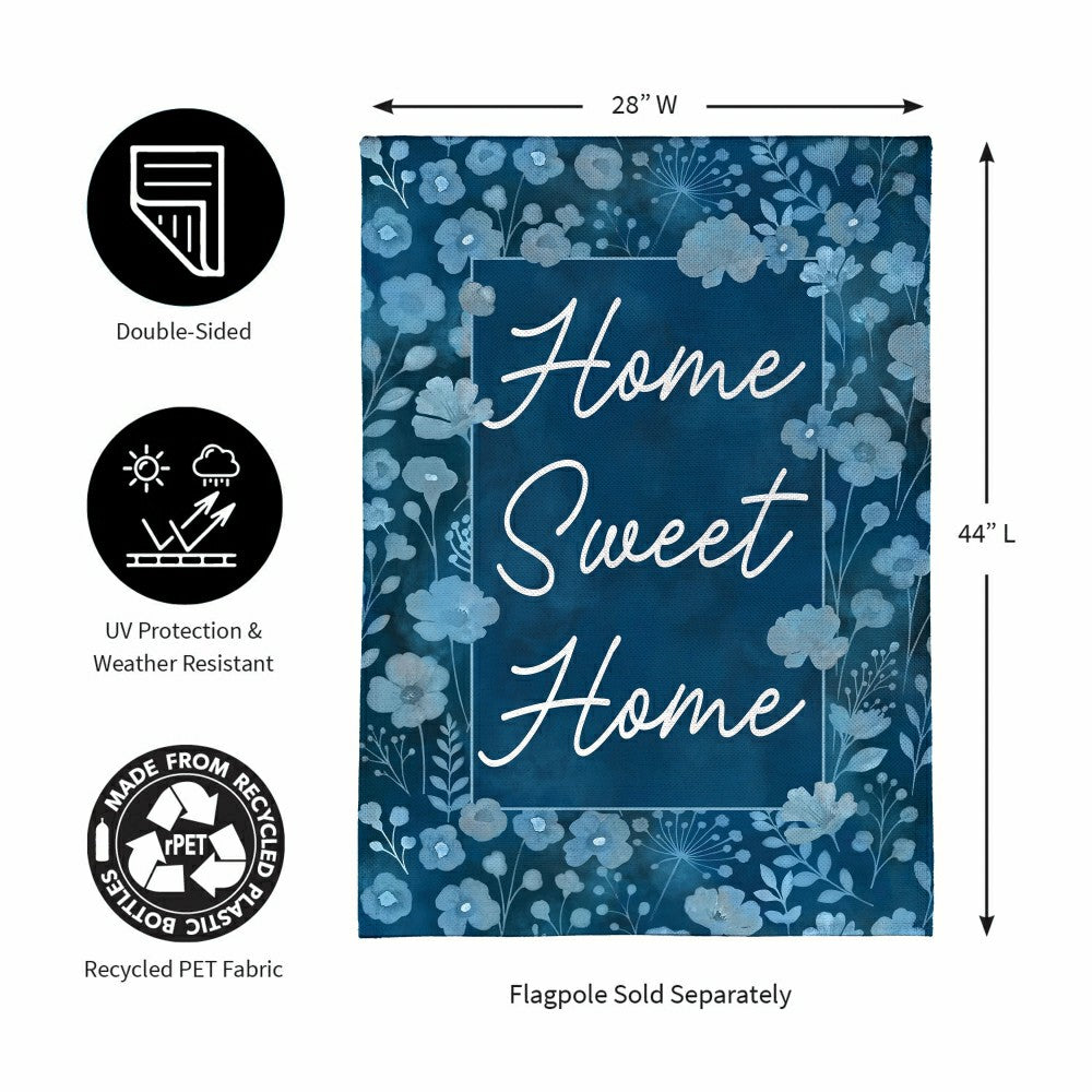VivaStyle Gilded Meadow Burlap House Flag TWO | Plow & Hearth