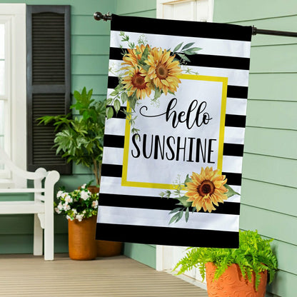 Simple Life Ladybug Burlap House Flag | Plow & Hearth