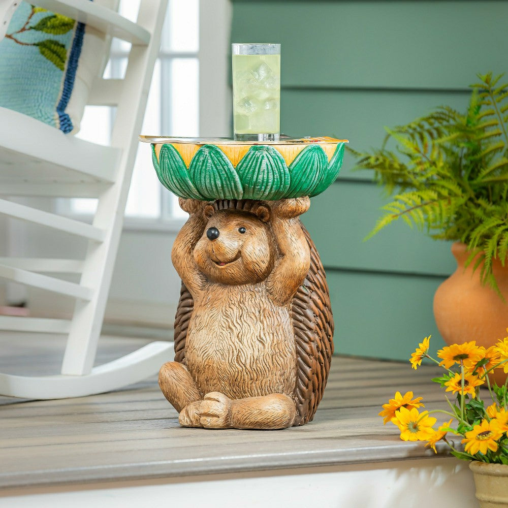 17" Resin Hedgehog Patio Table | Plow & Hearth