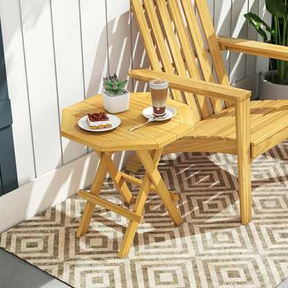 Teak Wood Octagon Side Table | Plow & Hearth