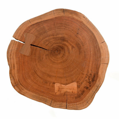 Live Edge Acacia Wood Accent Table with Hairpin Legs | Plow & Hearth