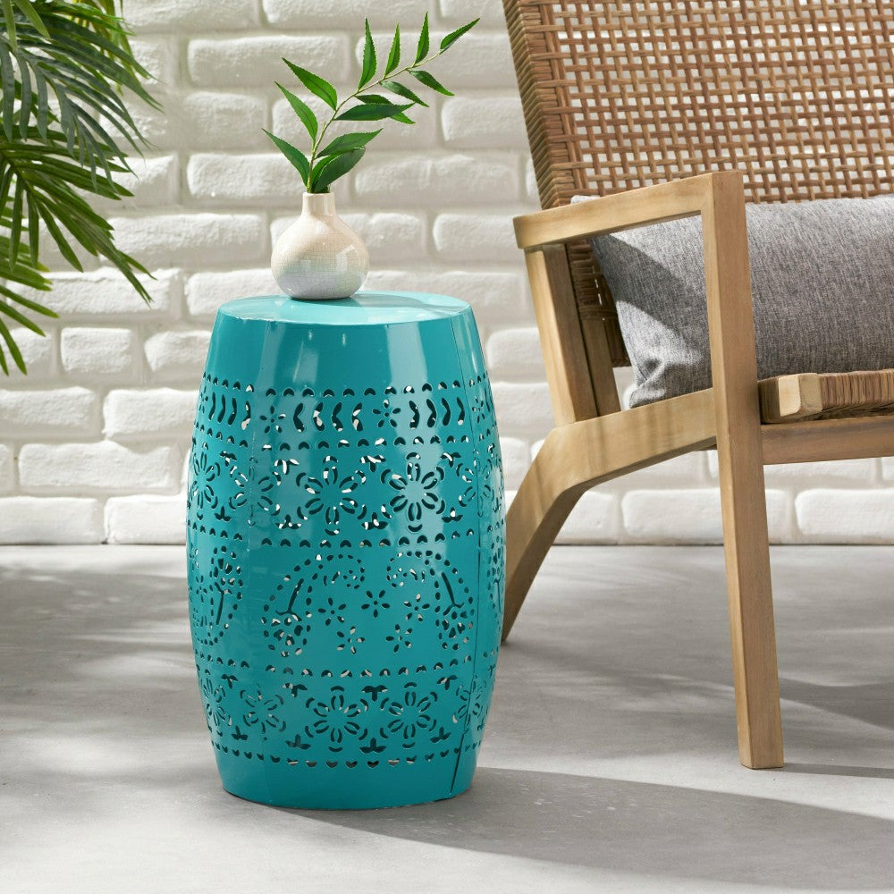 Bloom Outdoor Lace-Cut Side Table | Plow & Hearth