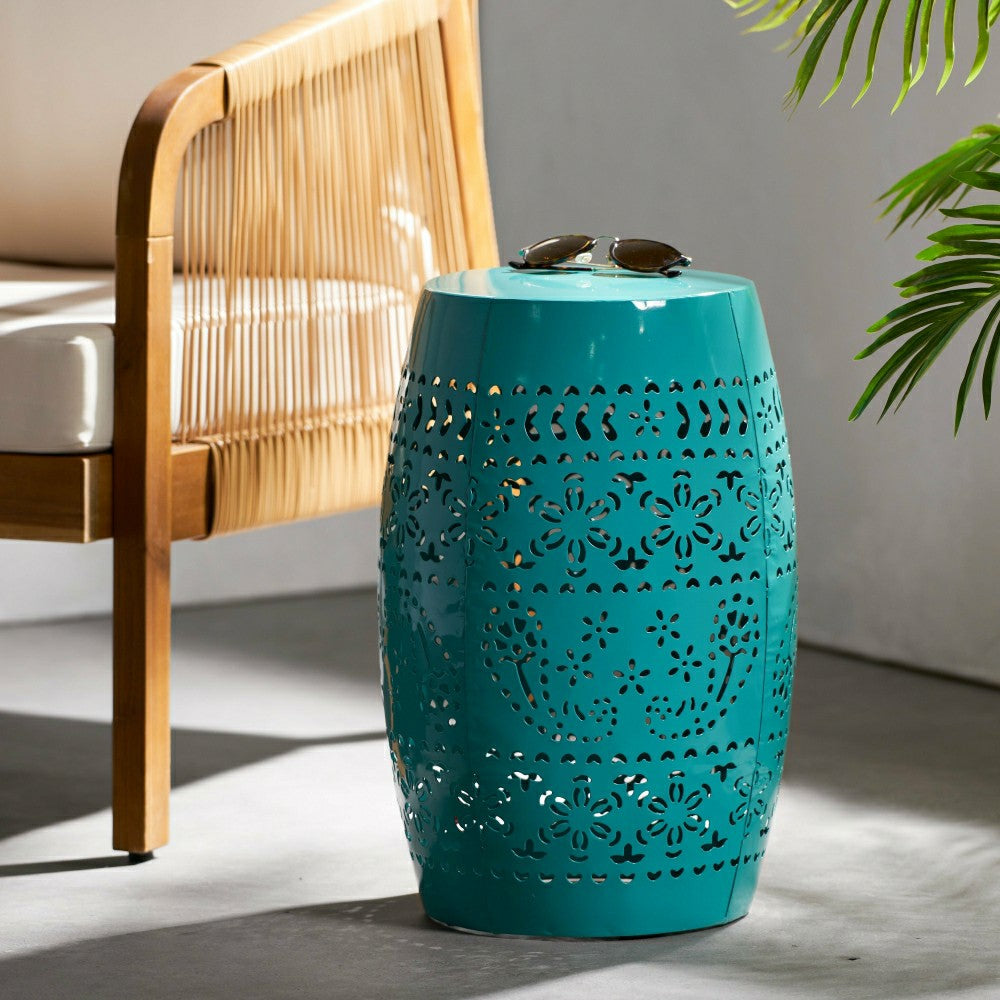 Bloom Outdoor Lace-Cut Side Table | Plow & Hearth