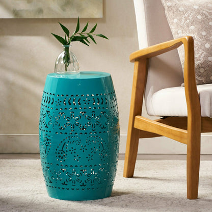 Bloom Outdoor Lace-Cut Side Table | Plow & Hearth
