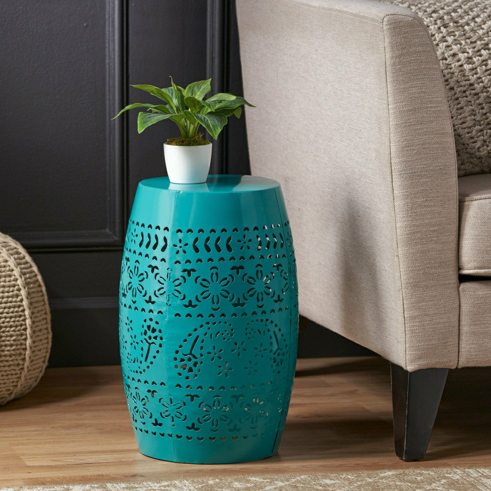 Bloom Outdoor Lace-Cut Side Table | Plow & Hearth