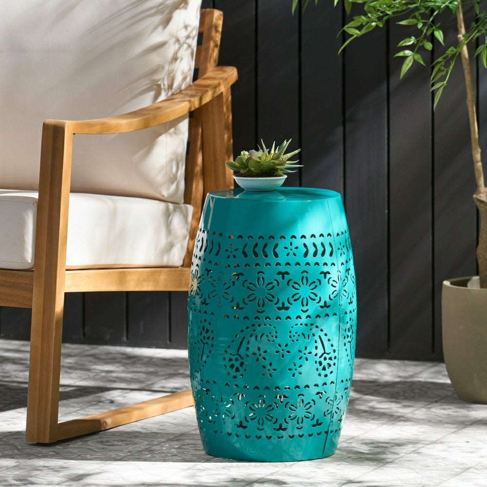 Bloom Outdoor Lace-Cut Side Table | Plow & Hearth
