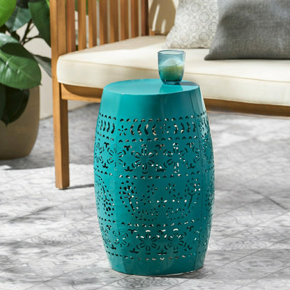 Bloom Outdoor Lace-Cut Side Table | Plow & Hearth
