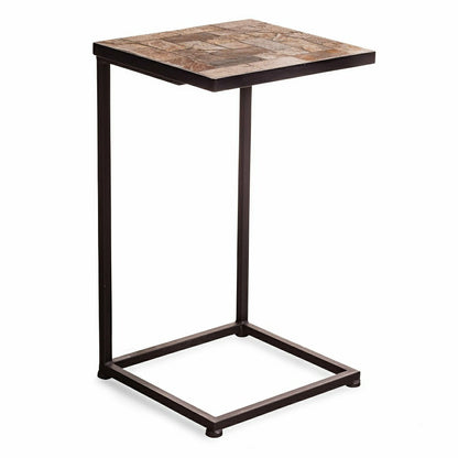 Slate Mosaic Pull-Up Side Table | Plow & Hearth