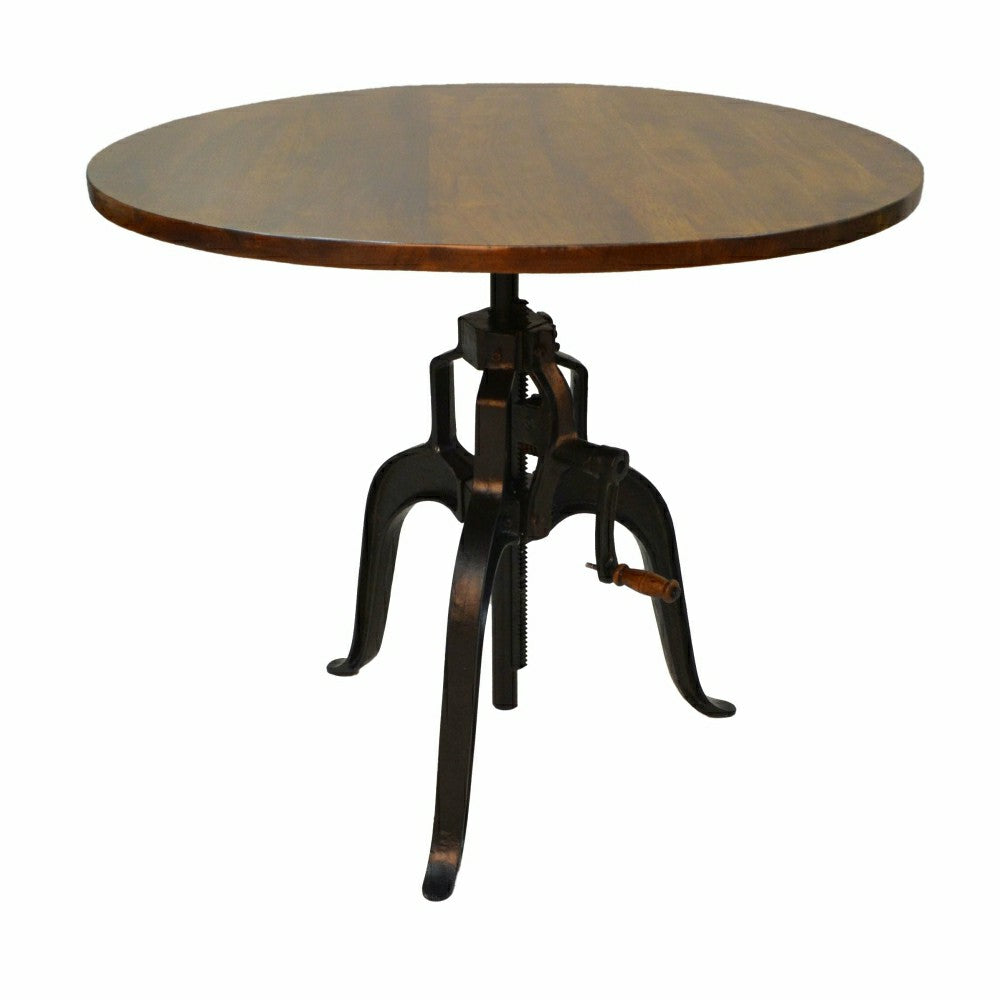 Bentley Adjustable Crank Table, Chestnut | Plow & Hearth