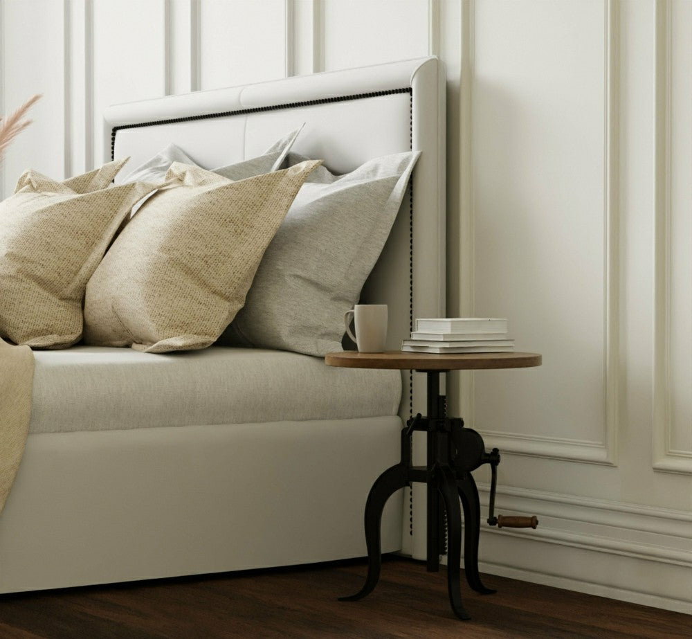 Regan Adjustable Accent Table, Harvest Oak | Plow & Hearth