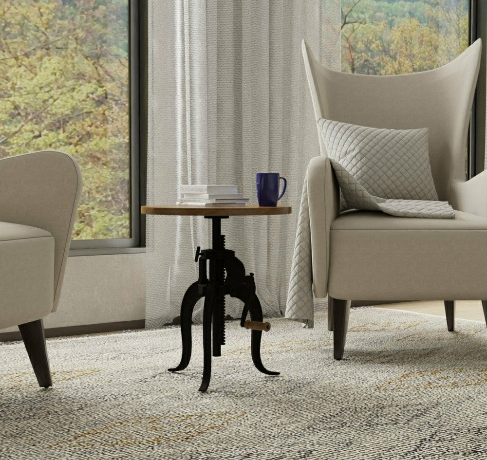 Regan Adjustable Accent Table, Harvest Oak | Plow & Hearth