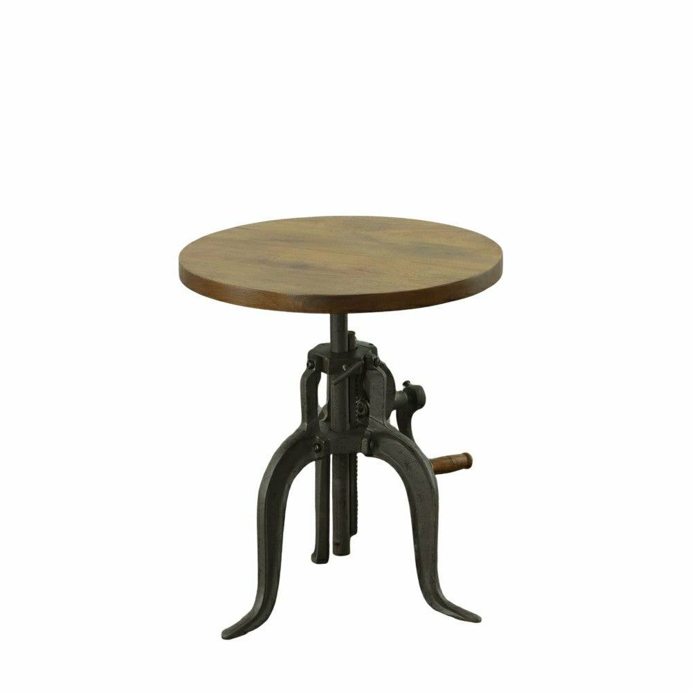 Regan Adjustable Accent Table, Harvest Oak | Plow & Hearth