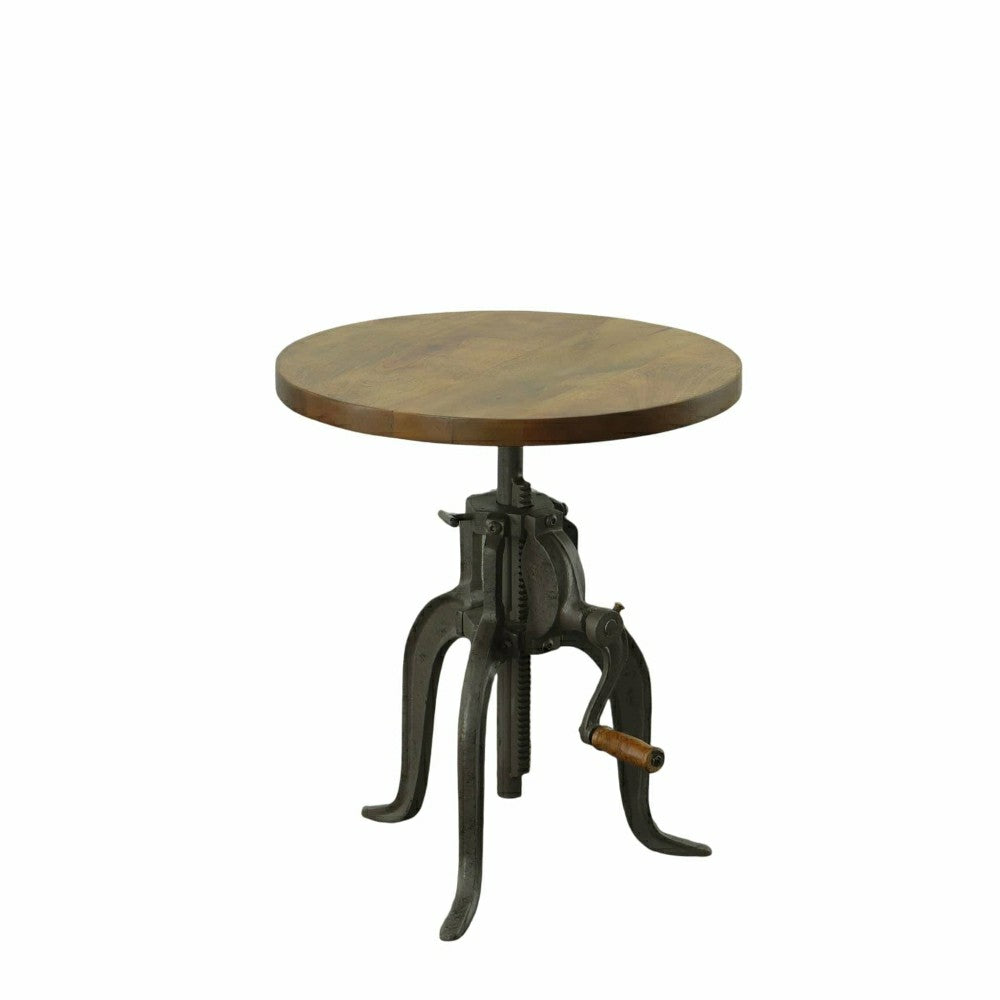 Regan Adjustable Accent Table, Harvest Oak | Plow & Hearth