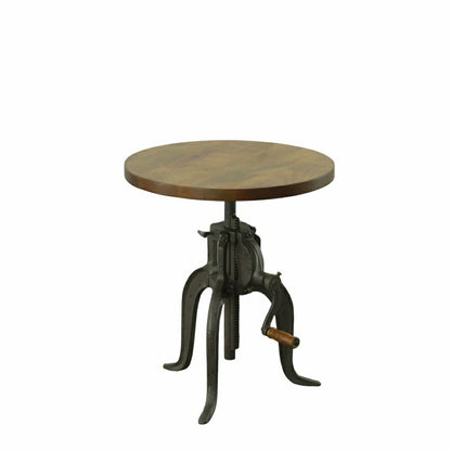 Regan Adjustable Accent Table, Harvest Oak | Plow & Hearth