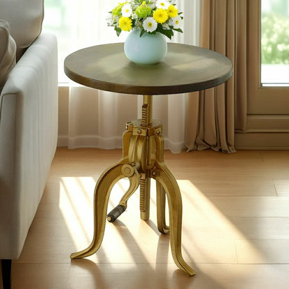 Regan Adjustable Accent Table, Elm | Plow & Hearth