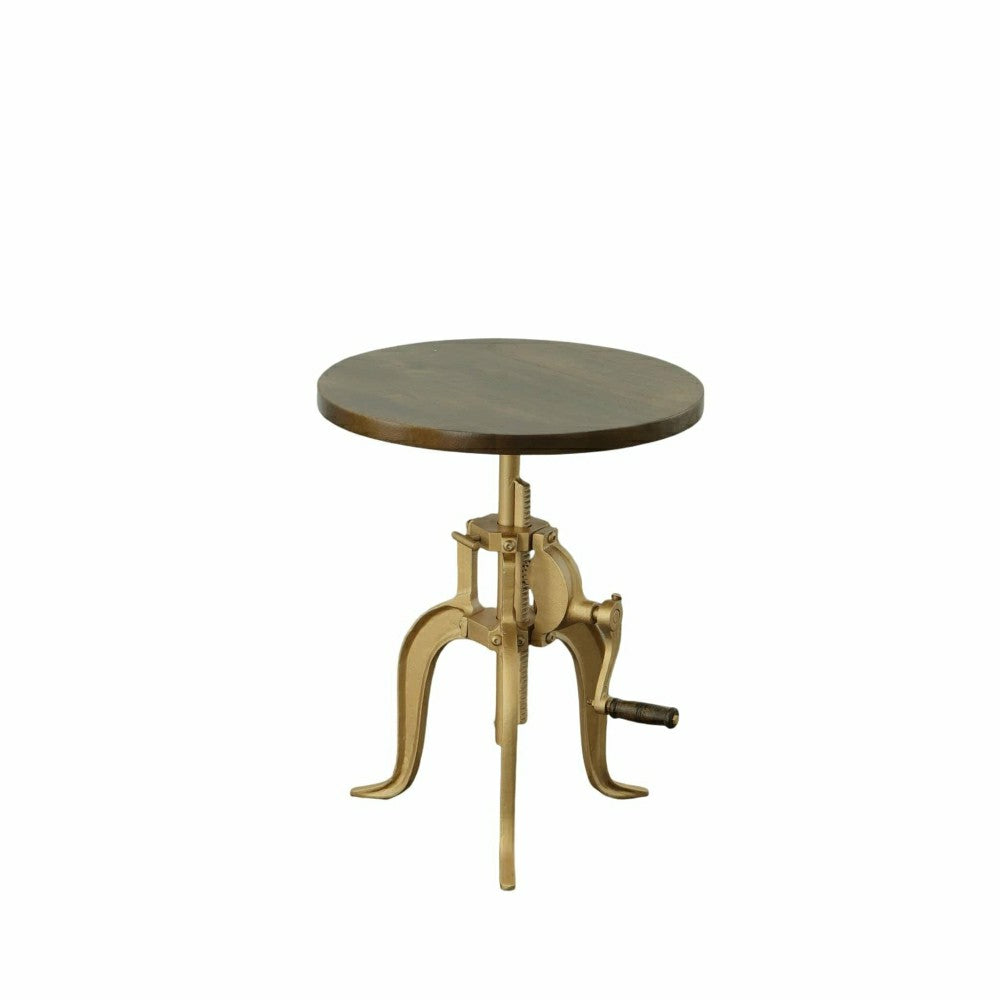 Regan Adjustable Accent Table, Elm | Plow & Hearth
