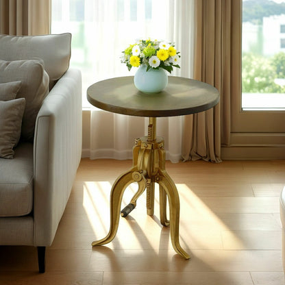 Regan Adjustable Accent Table, Elm | Plow & Hearth