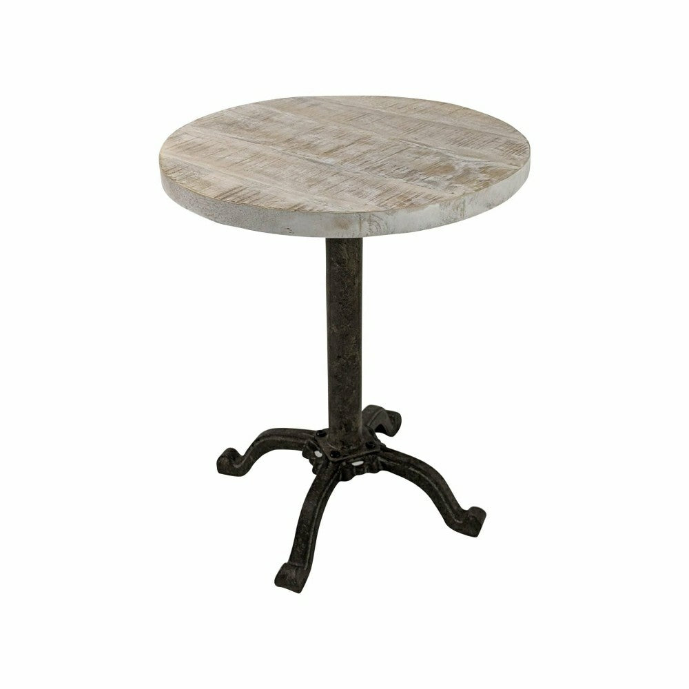 Colton Adjustable Vintage Table, Natural Driftwood Top | Plow & Hearth