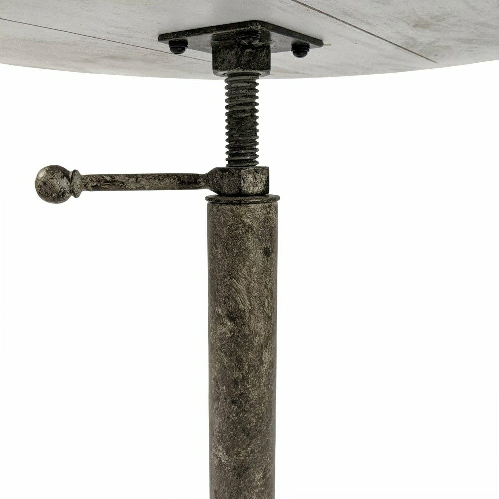 Colton Adjustable Vintage Table, Natural Driftwood Top | Plow & Hearth