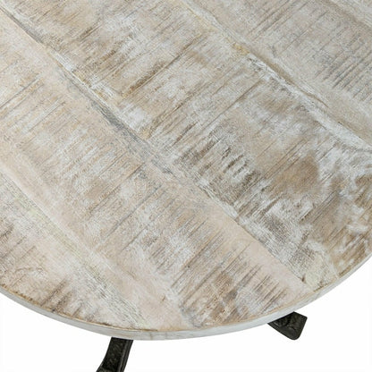 Colton Adjustable Vintage Table, Natural Driftwood Top | Plow & Hearth