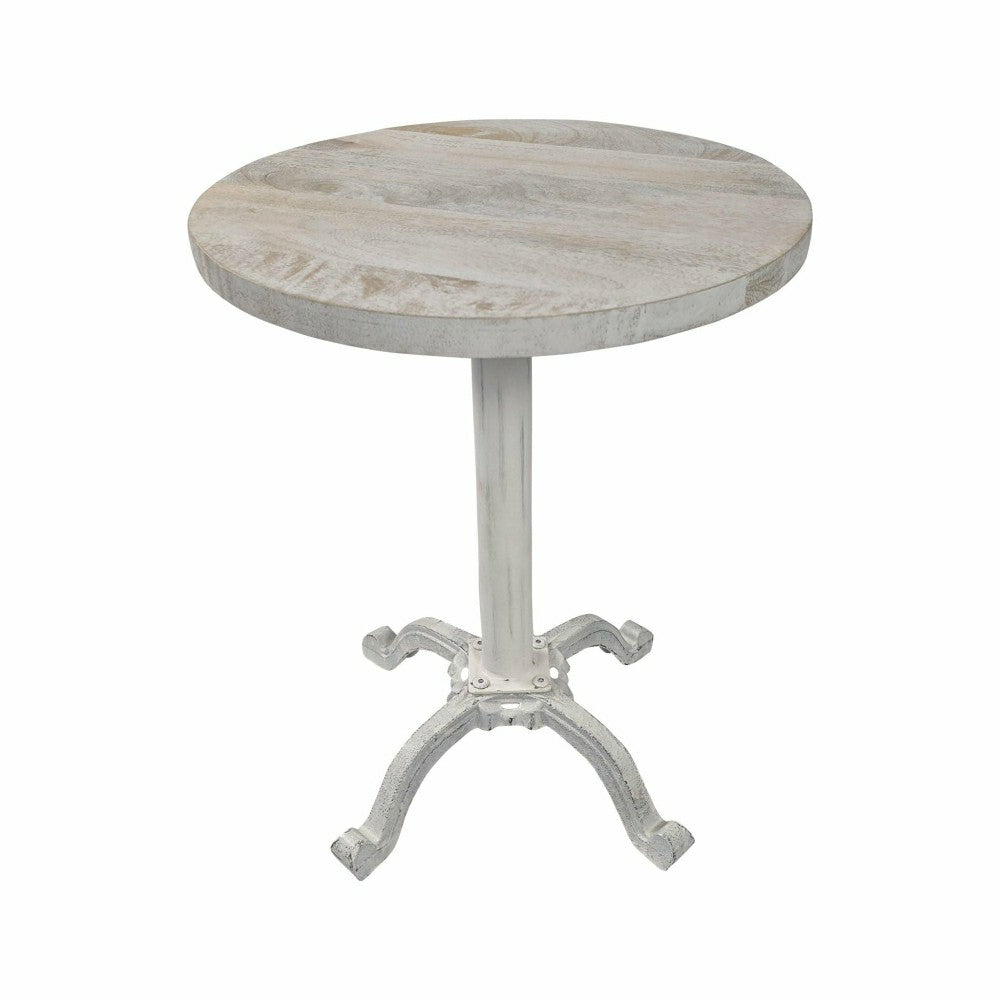 Colton Adjustable Vintage Table, Whitewash | Plow & Hearth