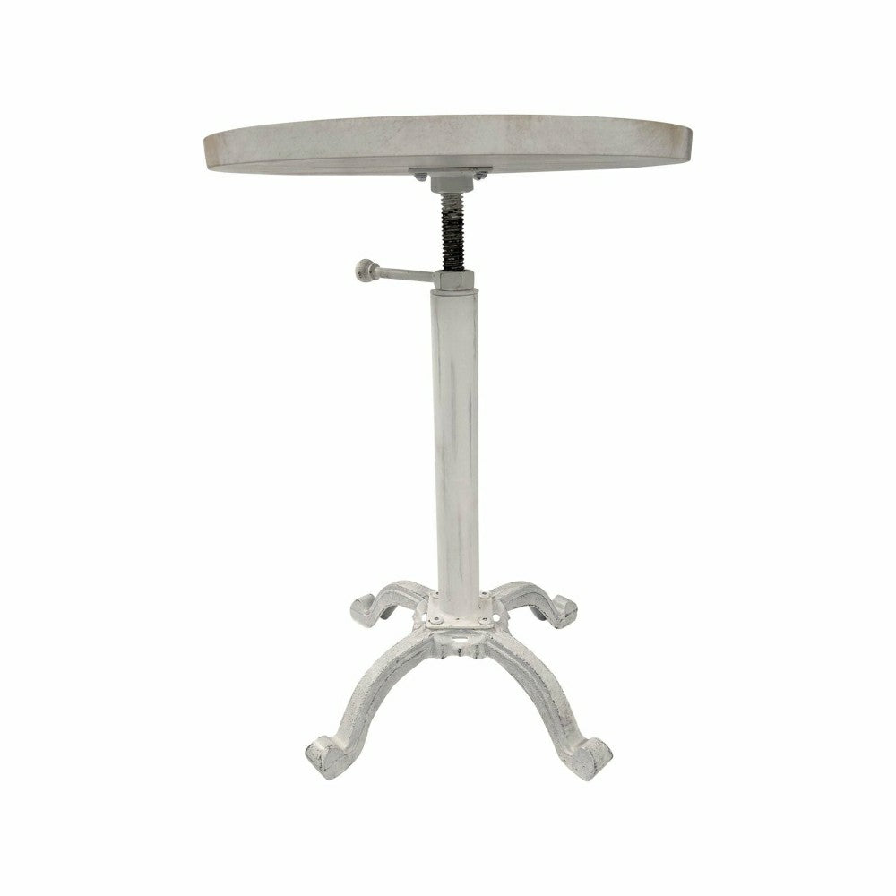 Colton Adjustable Vintage Table, Whitewash | Plow & Hearth