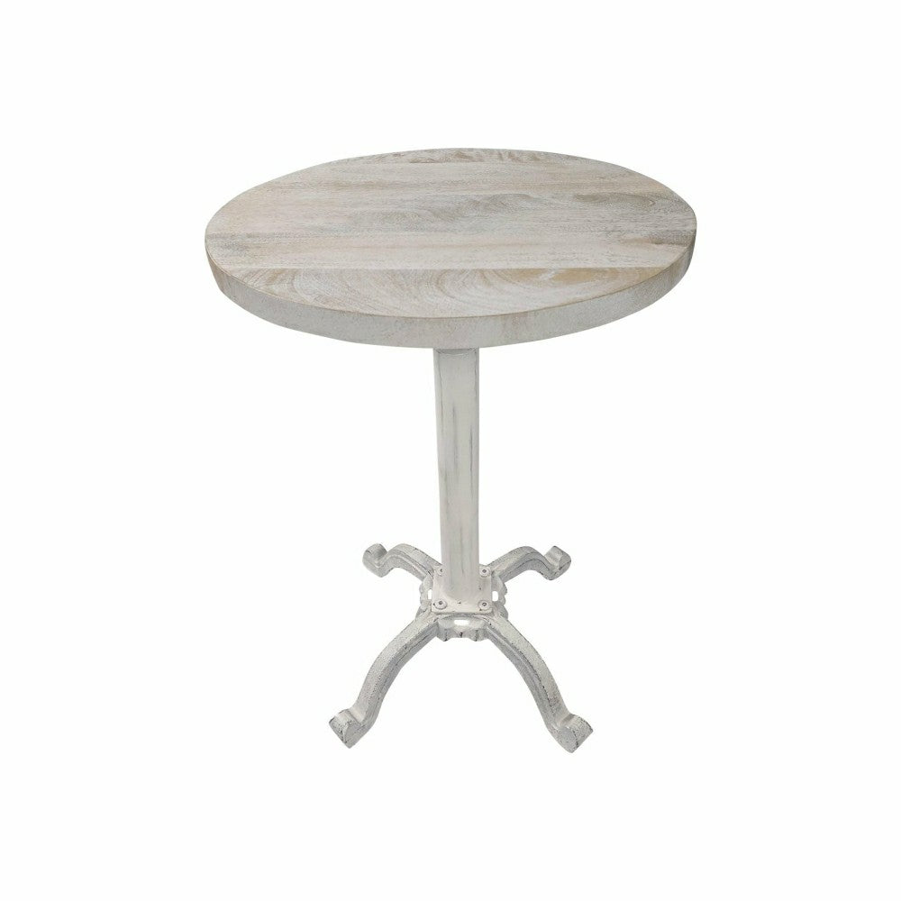 Colton Adjustable Vintage Table, Whitewash | Plow & Hearth