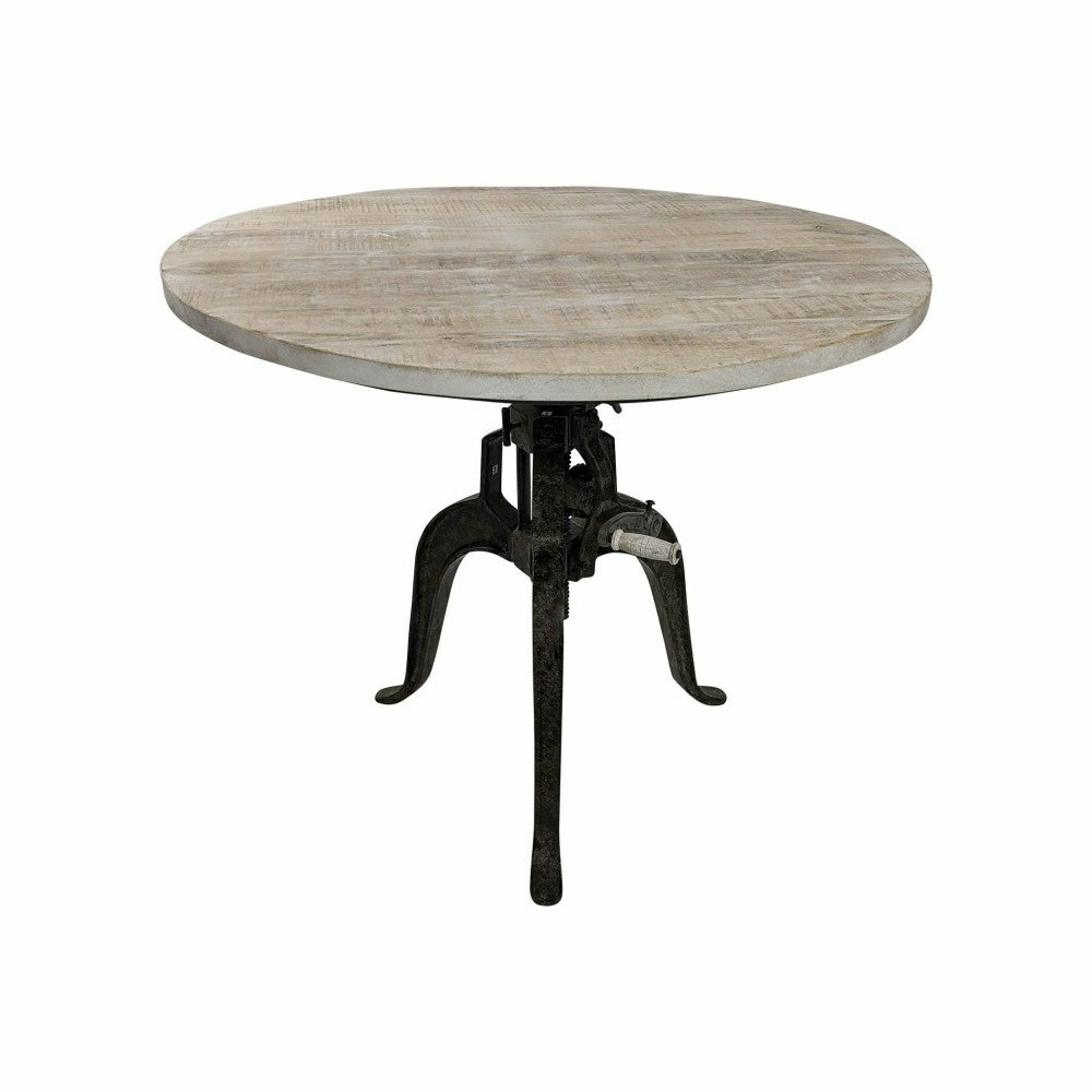 Bentley Adjustable Crank Table, Natural Driftwood | Plow & Hearth