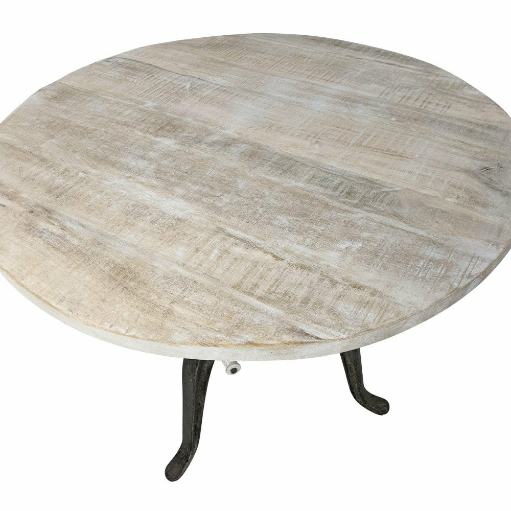 Bentley Adjustable Crank Table, Natural Driftwood | Plow & Hearth