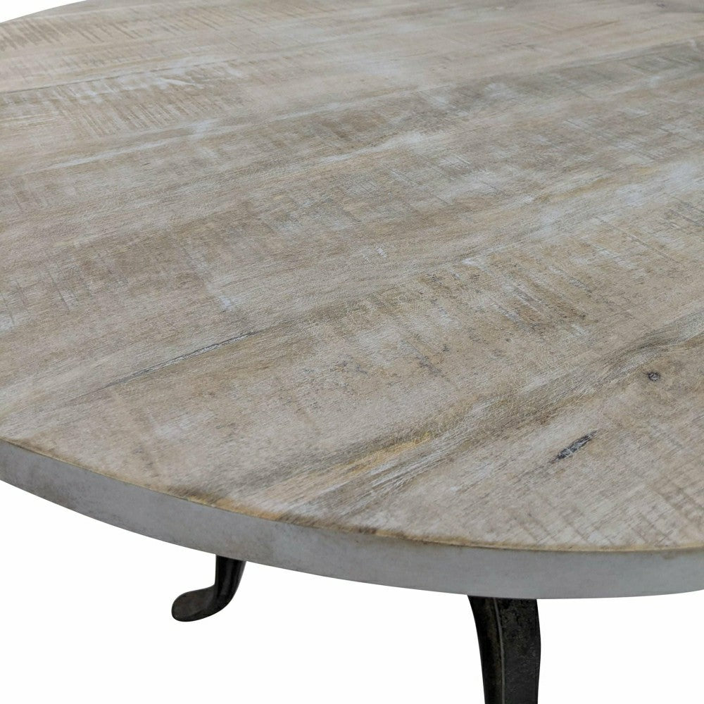 Bentley Adjustable Crank Table, Natural Driftwood | Plow & Hearth