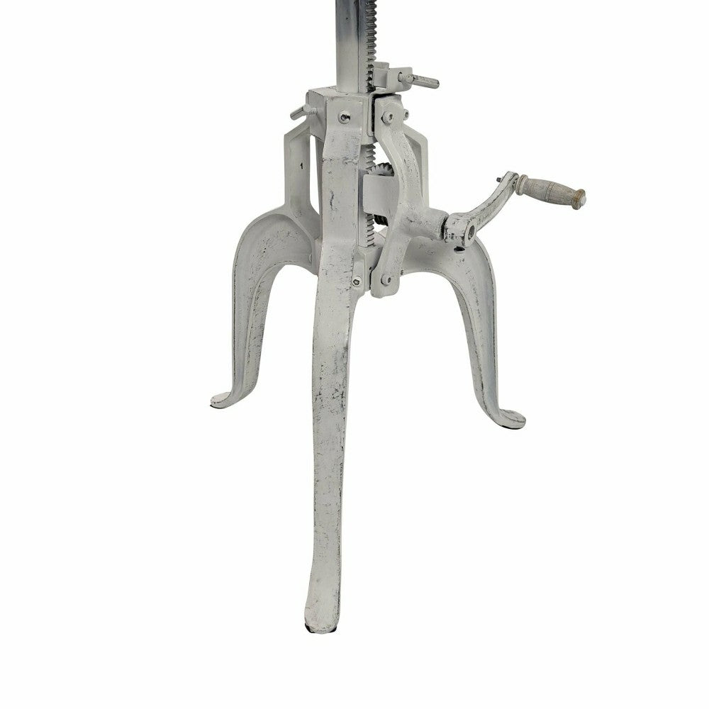 Bentley Adjustable Crank Table, Whitewash | Plow & Hearth