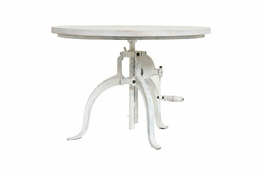 Riley Adjustable Height Rustic Coffee Table, Whitewash | Plow & Hearth
