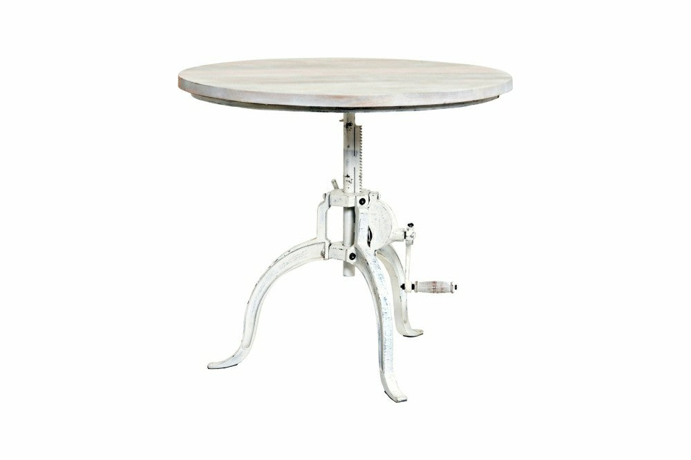 Riley Adjustable Height Rustic Coffee Table, Whitewash | Plow & Hearth