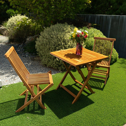 Telluride Teak Outdoor Patio Folding Chair | Plow & Hearth