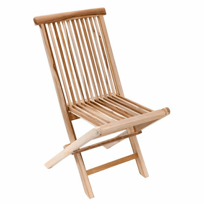 Telluride Teak Outdoor Patio Folding Chair | Plow & Hearth