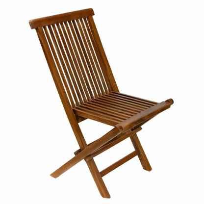 Telluride Teak Outdoor Patio Folding Chair | Plow & Hearth