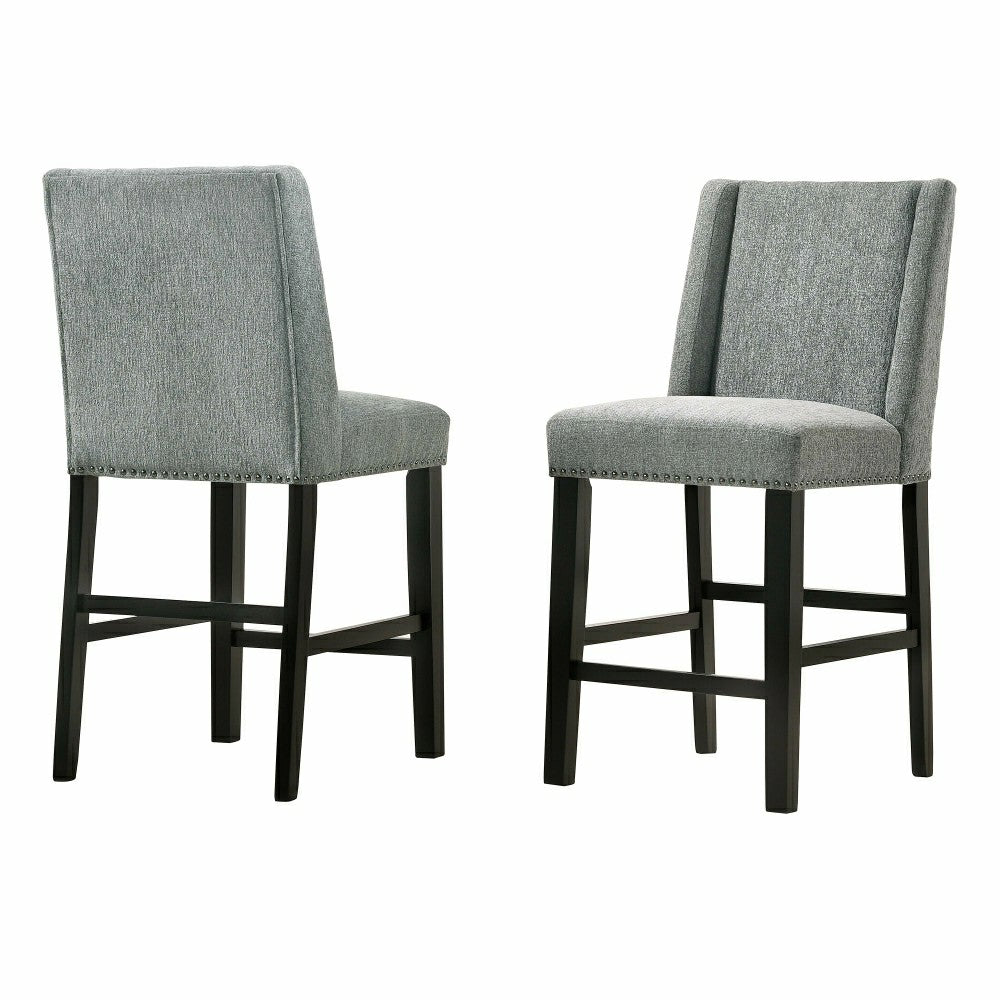 Upholstered Chair-Style 24" Counter Stools, Set of 2 | Plow & Hearth