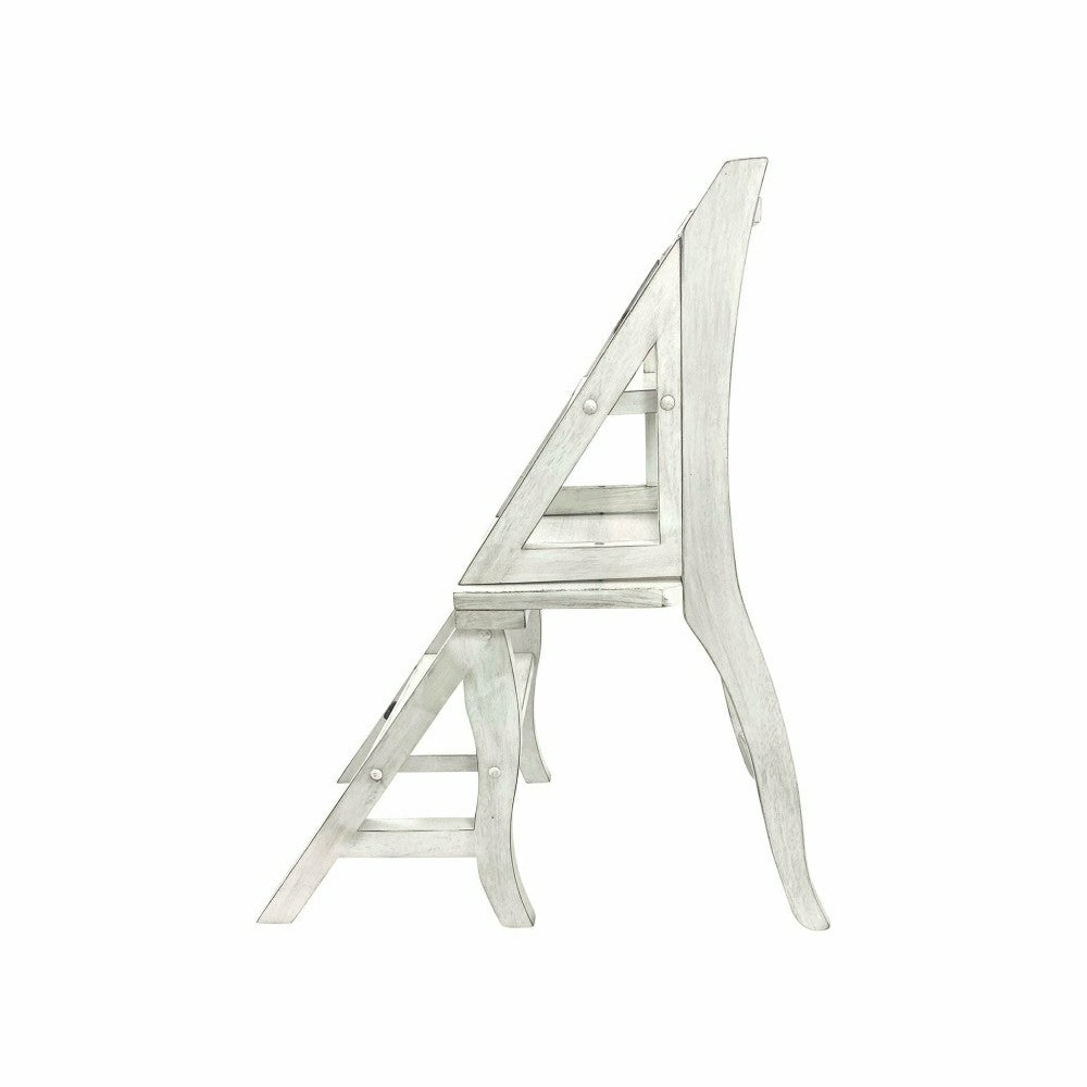 Folding Library Chair, Antique White | Plow & Hearth