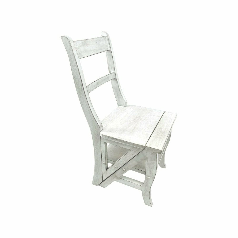 Folding Library Chair, Antique White | Plow & Hearth
