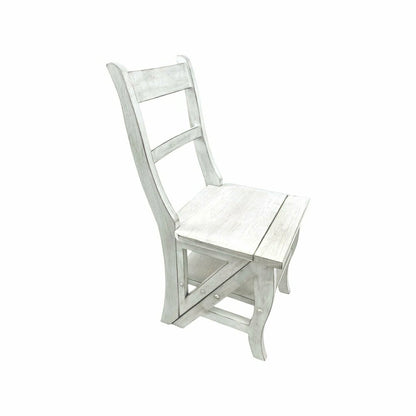 Folding Library Chair, Antique White | Plow & Hearth