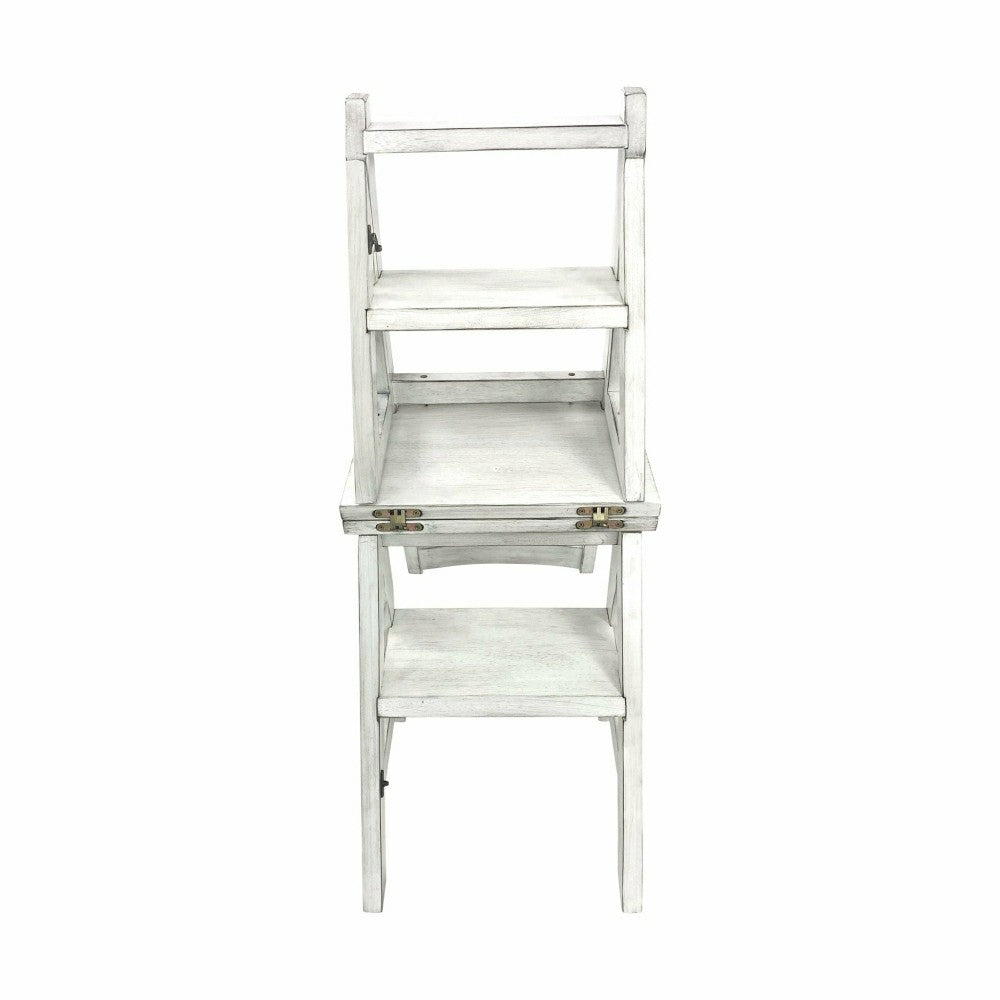 Folding Library Chair, Antique White | Plow & Hearth