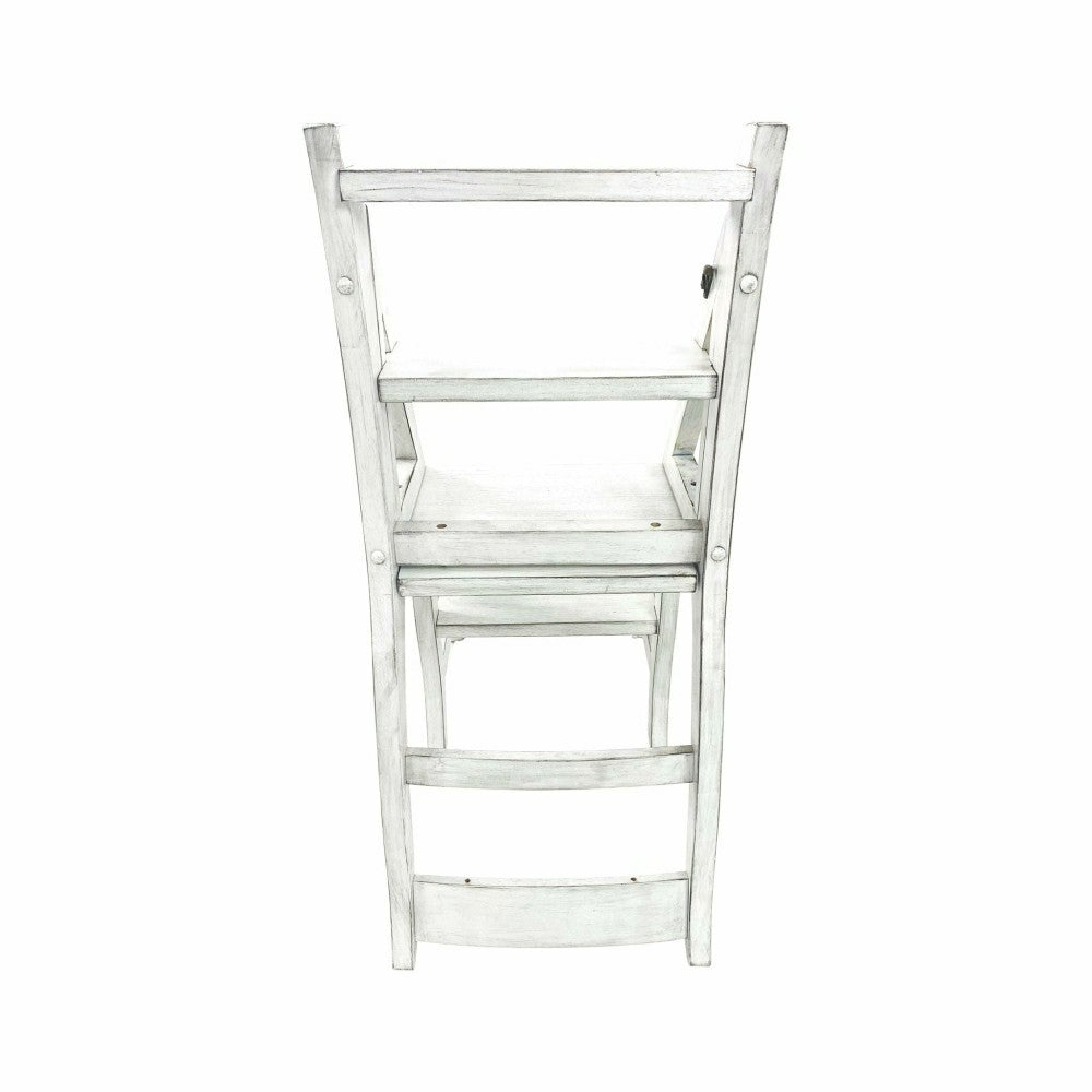 Folding Library Chair, Antique White | Plow & Hearth