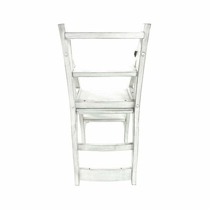 Folding Library Chair, Antique White | Plow & Hearth
