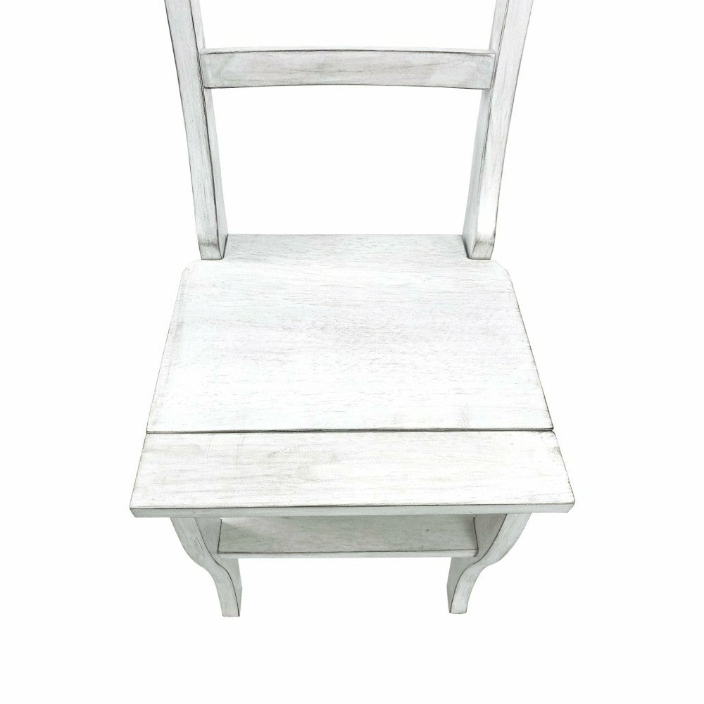 Folding Library Chair, Antique White | Plow & Hearth