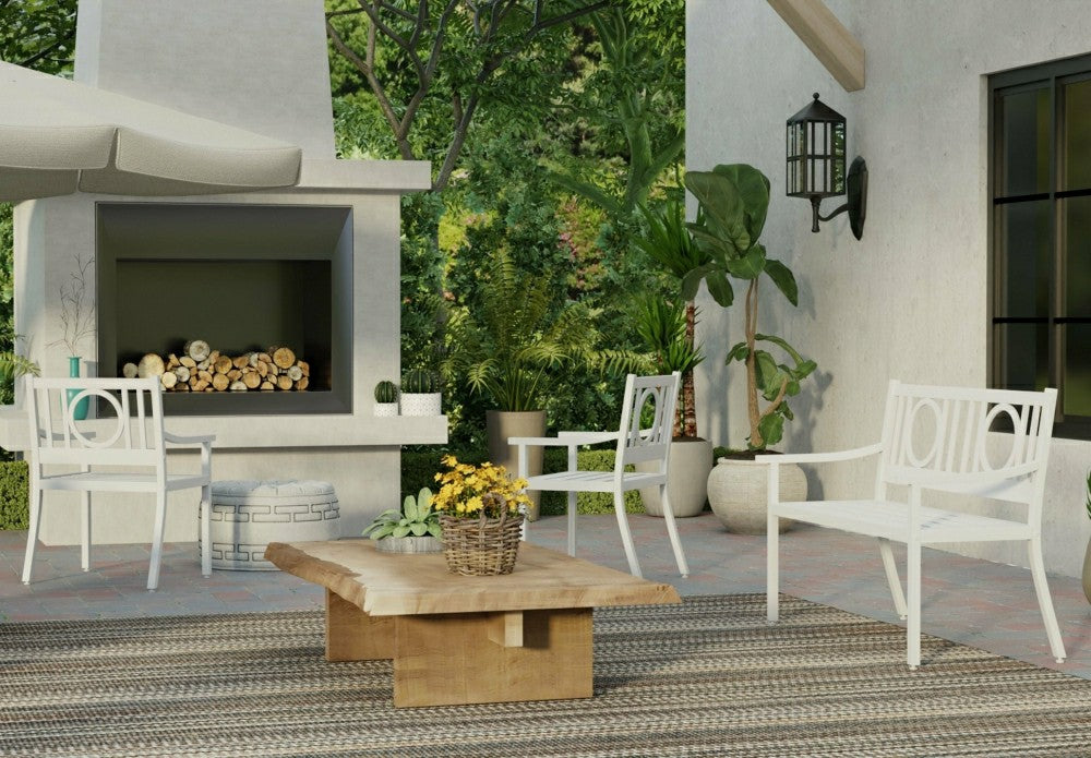 Grammercy Outdoor Chair, White | Plow & Hearth