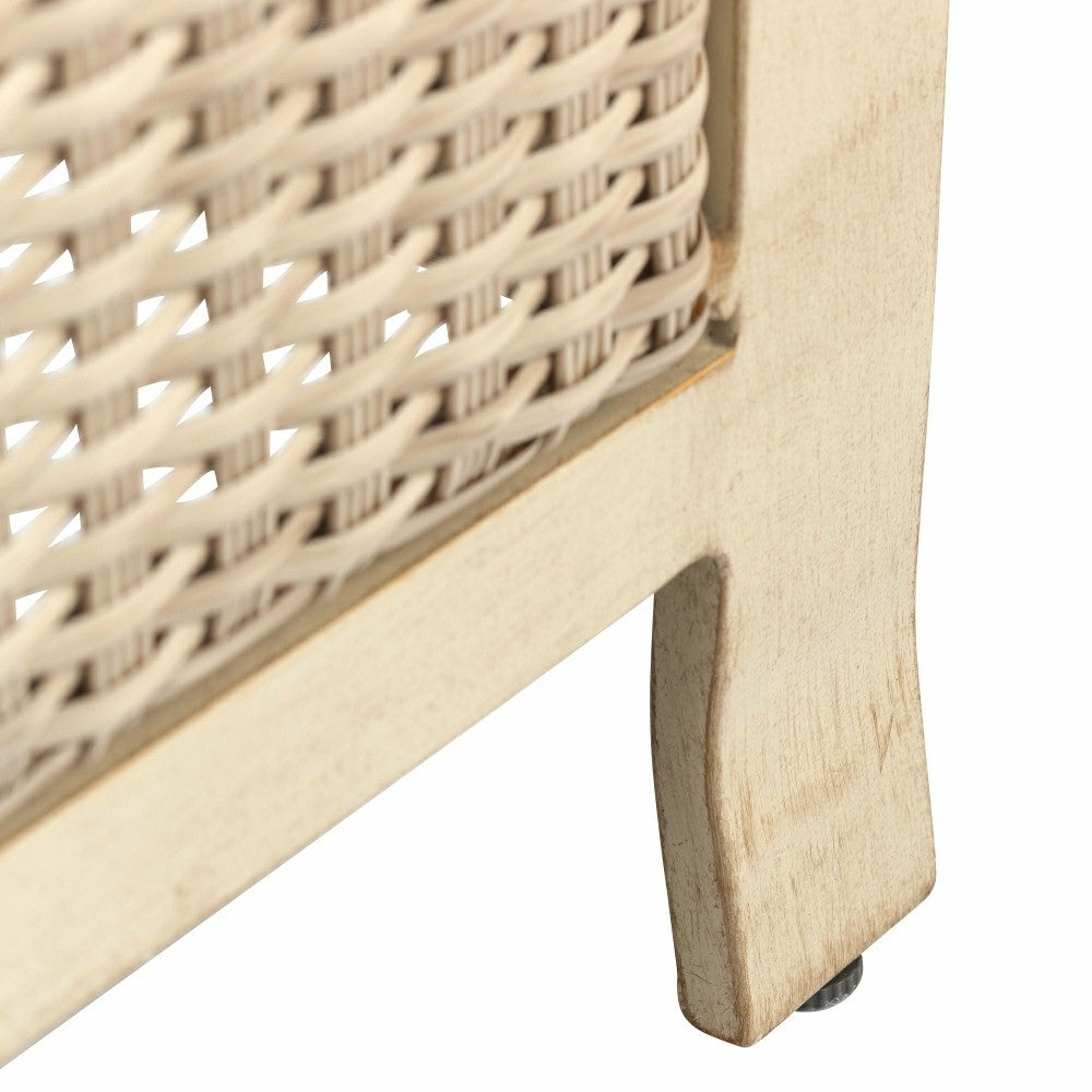 Driftwood Urbanna Wicker Chair with Cushions | Plow & Hearth