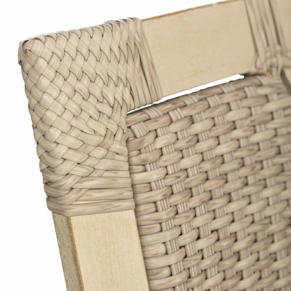 Driftwood Urbanna Wicker Chair with Cushions | Plow & Hearth