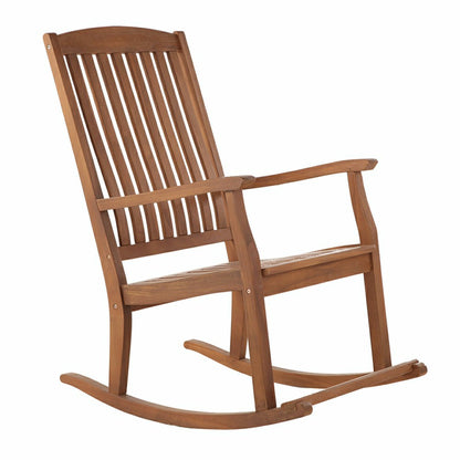 Telluride Oiled Teak Outdoor Patio Rocking Chair | Plow & Hearth