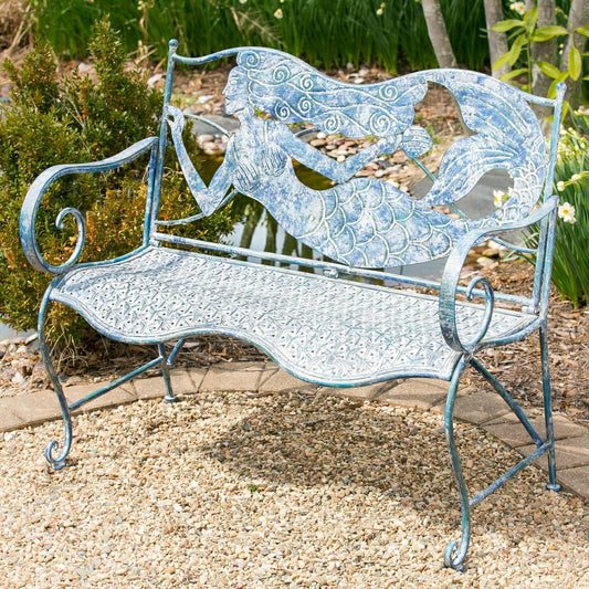 Mermaid Metal Bench | Plow & Hearth